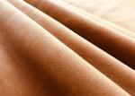 205GSM Soft Micro Velvet Fabric Beautiful Gloss Bright Dark Orange Color