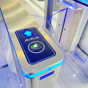 Stainless Steel Flap Barrier Turnstile with 0.8s Arm Open/Close Time and 40~60