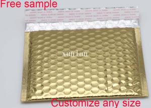 China 2 Sealing Sides Shipping Bubble Mailers Shiny Foil Wrap Envelopes 8 * 6 Inch Metallic factory