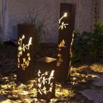 Home Garden Lights Metal Ornaments Outdoor Lighting Corten Bollard Light
