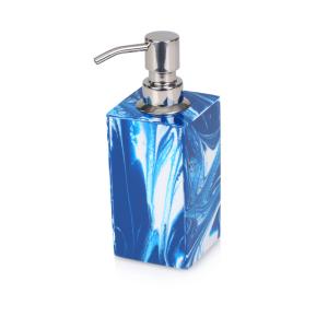China hotel sea blue series resin shampoo dispenser for 5-star hotel bathroom accessories factory