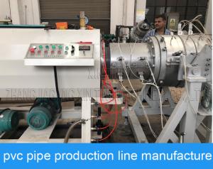 China 205kw Double Screw Big 315mm PVC Pipe Production Line factory