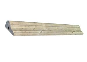 China Beige Marble Crown shaped Moulding 12&quot; Marble Pencil Rail For Wall Borders factory