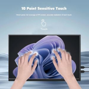 14" IPS Portable Touch Monitor For PC & PS5 With 60Hz Refresh Rate 16:10 Aspect