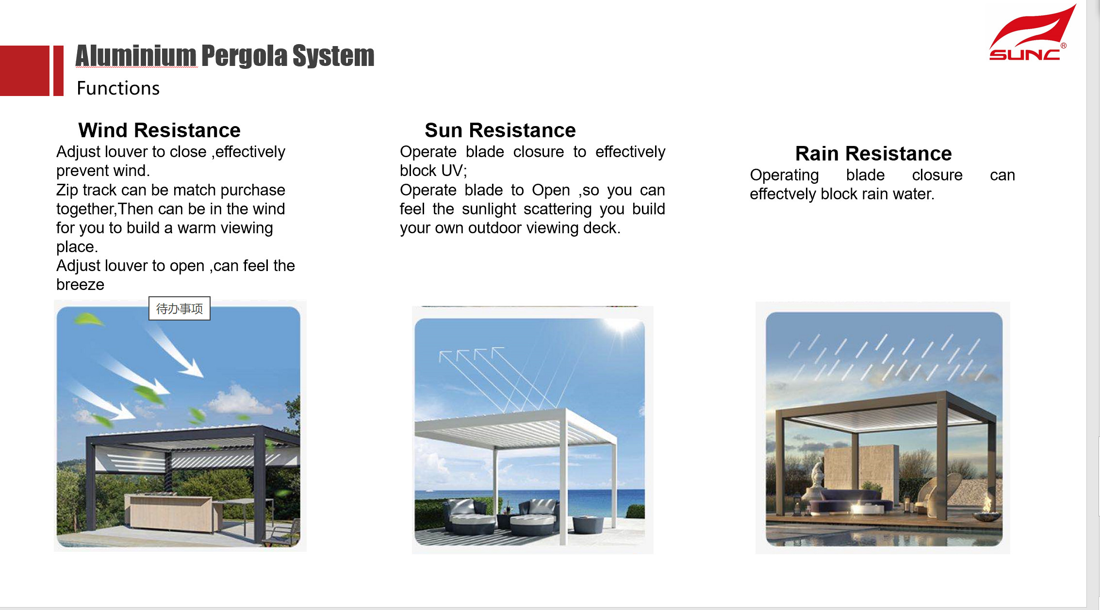 Louver Roof Outdoor Motorized Aluminium Pergola Anodic Oxidation