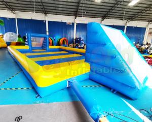 China Blow Up Soccer Field Inflatable Football Pitch 12x6x2 meter factory