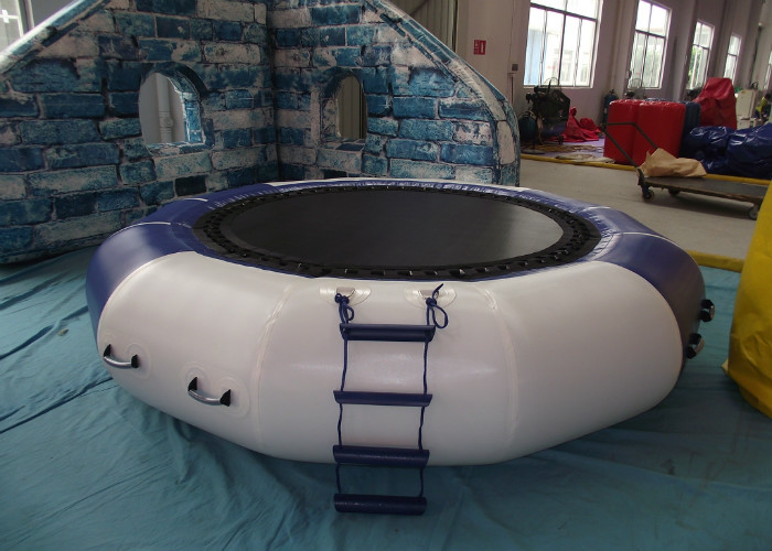 Lake Inflatable Water Games Inflatable Water Trampoline Dia3m 0.9mm PVC Trapaulin