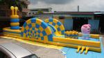 Caterpillar Design Outdoor Inflatable Park , Pvcinflatable Bounce House For Kids