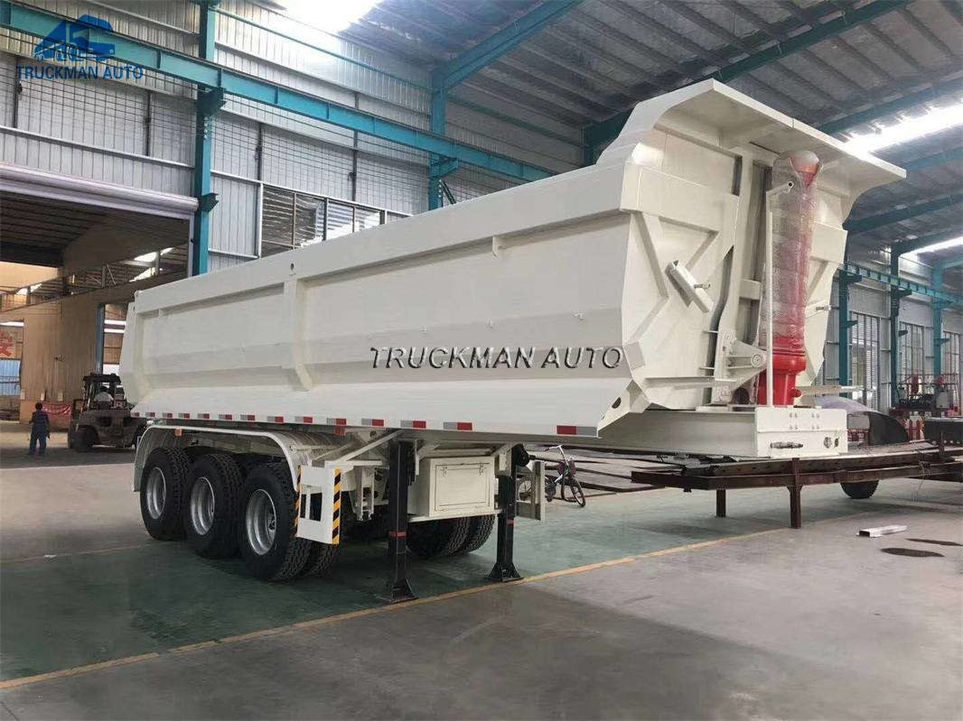 3 Axle 60 Tons Tipper Semi Trailer With FUWA Brand 13 Tons Axle