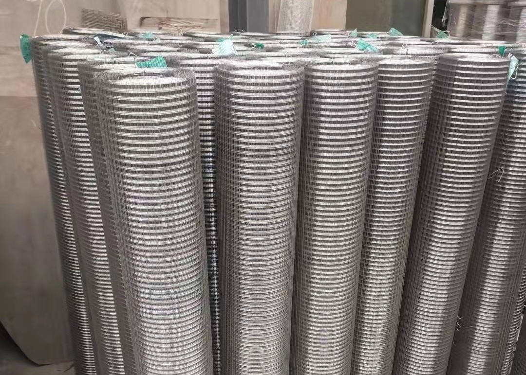304 316 316l Stainless Steel Welded Wire Mesh Silver 1/4 Inch 1/2 Inch