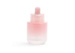 50ml Luxury Pink Essential Oil / Essence Glass Dropper Bottle For Cosmetic
