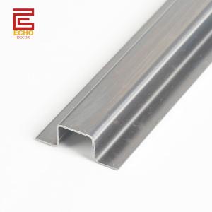 China Stainless Steel Tile To Tile Edging Trim 3m Bathroom Listello Tile Border factory
