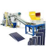 Waste Photovoltaic Panels Aluminum Frame Removing Recycling Plant Solar Panel