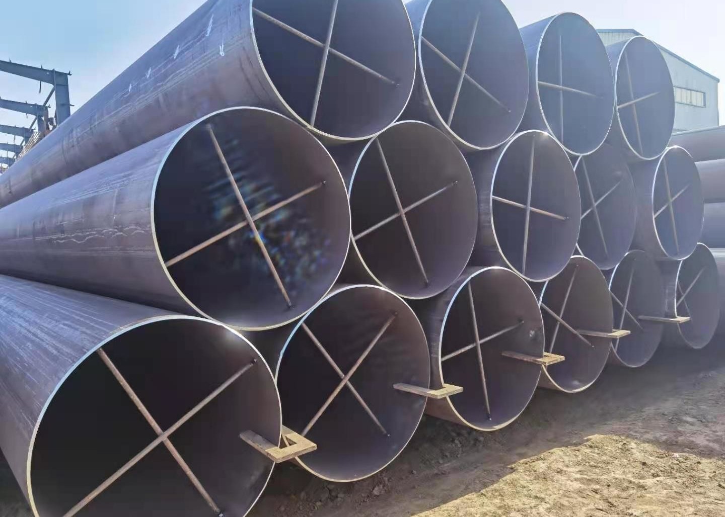 X42 3pe Coating Lsaw Steel Pipe Anti Corrosion For Structure
