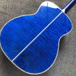 Custom Solid Spruce 41 Inch D Style Acoustic Guitar Abalone Ebony Fingerboard