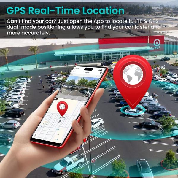 4G SIM Dual Lens Car Dash Cam 4K Parking Mode Monitoring for Car Vehicle Night Vision Radar WIFI Navigation GPS Front and Rear