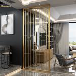 Sheet Metal Stainless Steel Room Divider For Hotel Project