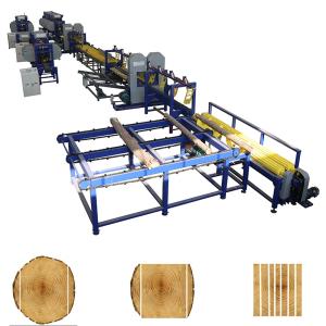 China Automatic Vertical Twin Blade Saw Bandsaw Mill Machine For Woodworking Machinery Sawmill factory
