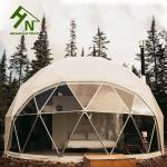Flame Retardation 2 People Geodesic Dome Tent For Glamping Resorts