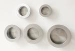 Round stainless steel hidden cupboard furniture handle recessed concealed flush