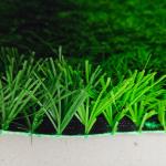 Bicolor Football Artificial Grass 50mm Environmental Protection For Sports