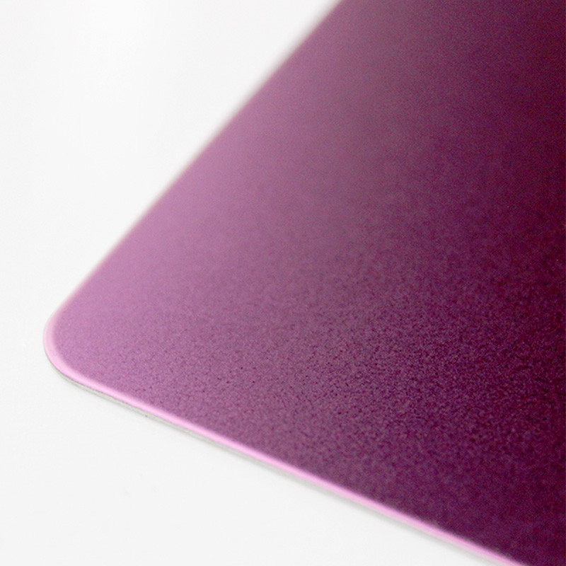 SS 304 316 Sandblasting Metal Sheet AFP Finish PVD Purple Bead Blasted stainless steel sheet