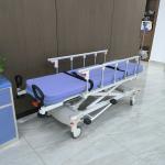 hydraulic stretcher Hsopital Equipment Medical Patient Trolley folding guardrail