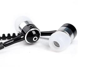 China Durable Custom Fit Headphones , Black / White Wired Earphones With Mic factory