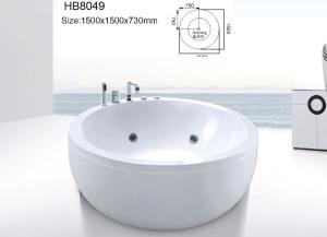 China Sanitary ware, Bathtubs, Jacuzzi, Massage bathtub,WHIRLPOOL HB8049 1500X1500X730 factory