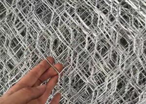 China OEM 100×120mm Hot Dipped Galvanized Gabion Box Weaving Mesh Bunnings factory