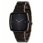 Personalized Black Wood Watch , Wooden Chronograph Watches For Men