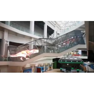 China 90 Degree IP45 1500 Nits P7.8mm Transparent LED Screen on sale