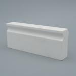 Hardness 9 Mohs White Alumina Oxide Ceramic Brick 3.60g/Cm3