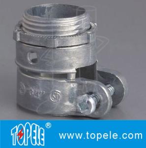 China Zinc Die Cast Flexible Conduit And Fittings Durable Quick - Snap Connector factory