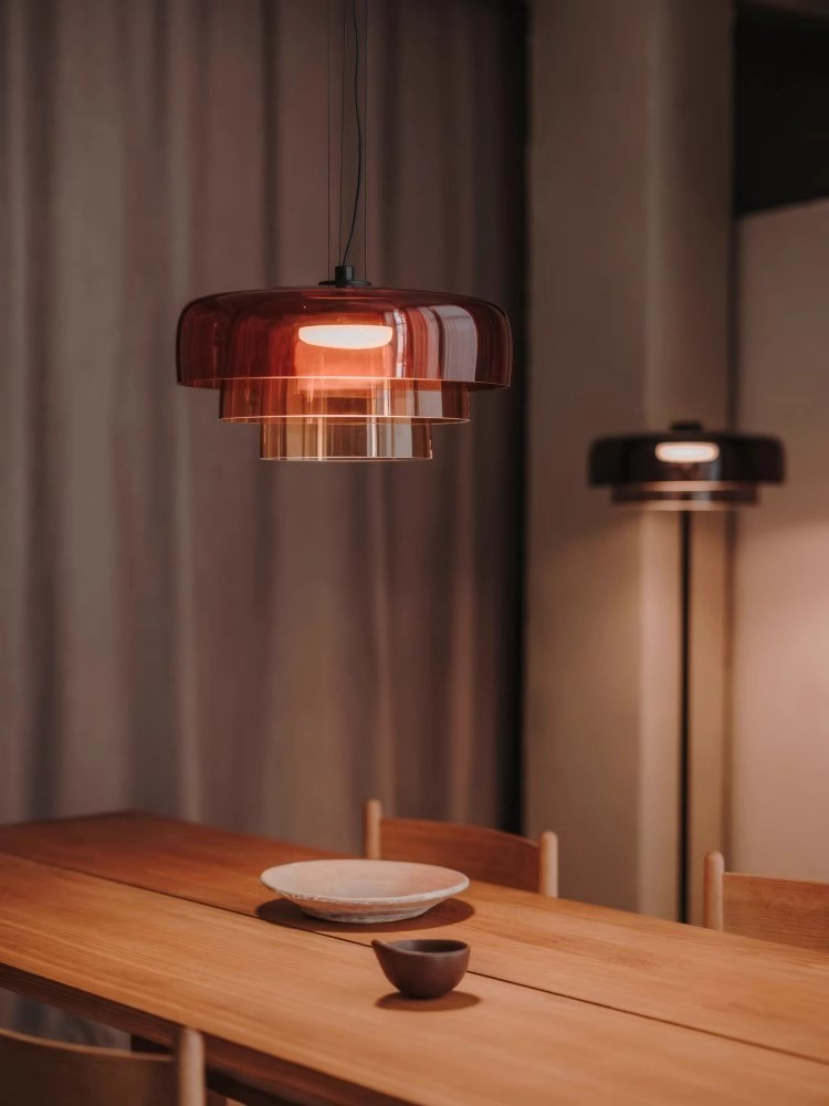 Nordic Simple Colorful Glass Restaurant Pendant Lamps For Bar Living Dining Room Hanging Light(WH-AP-557)