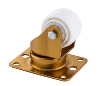 China Zinc Plated Industrial Casters 58mm×35mm Airport Cart Casters factory