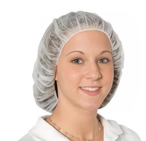 China Disposable Bouffant Caps 21 prime /24 prime Inch Diameter 53/60cm 10/12GSM 100/Bx 1000pack for Medical factory