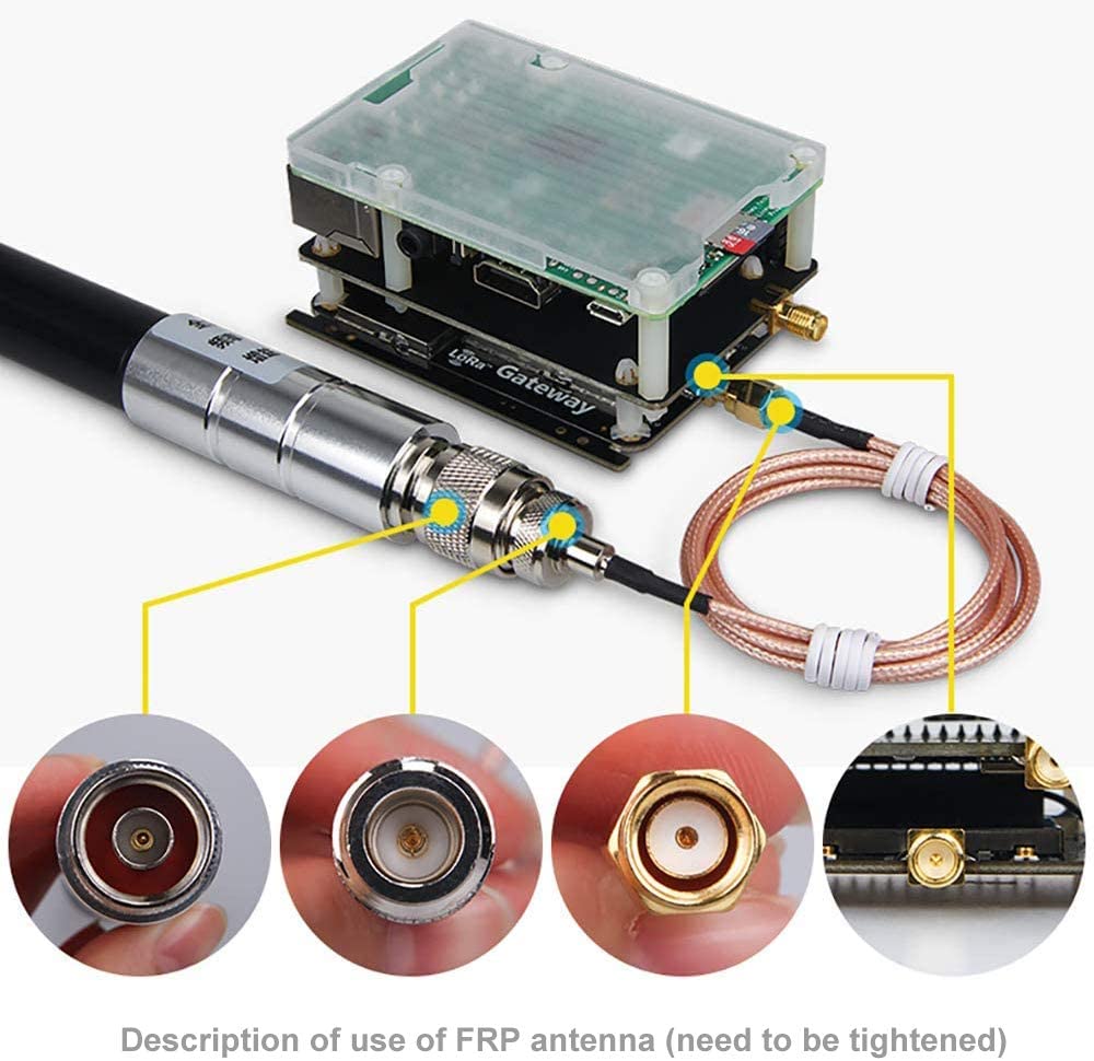 Customized 433mhz 868mhz 915mhz 3dbi 5dbi 8dbi 12dbi Lora Fiberglass Antenna with VSWR 1.5