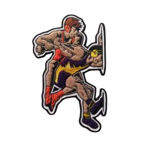 China Custom Chenille Embroidery Patch Cartoon Figure Logo Sew On Appliques factory