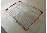 Stackable And Wire Hand Shopping Basket , Durable Metal Shopping Basket