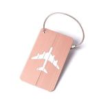Travel Luggage Stainless Steel Metal Card Aluminium Baggage Suitcase Bag Name