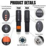 Small Hair Scalp Detector with USB/Wireless Data Transfer