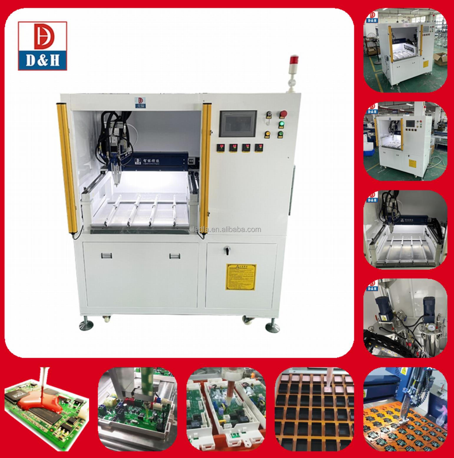 PLC Touch Screen Control System Epoxy Resin Dome Sticker Machine for Silicone Material