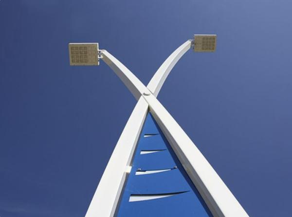 Curved 30ft Steel Street Light Pole Manufacturers 9 Meter 10m 12m Landscape