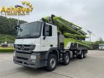 49X-6RZ Used ZOOMLION Concrete Pump MERCEDES BENZ 8X4 Green Gray