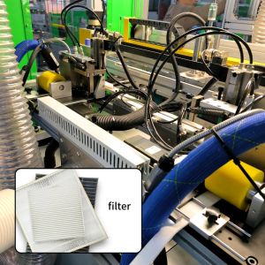 Automatic Car Filter Making Machine Scraping Height 10~50mm Capacity 10S/Pcs