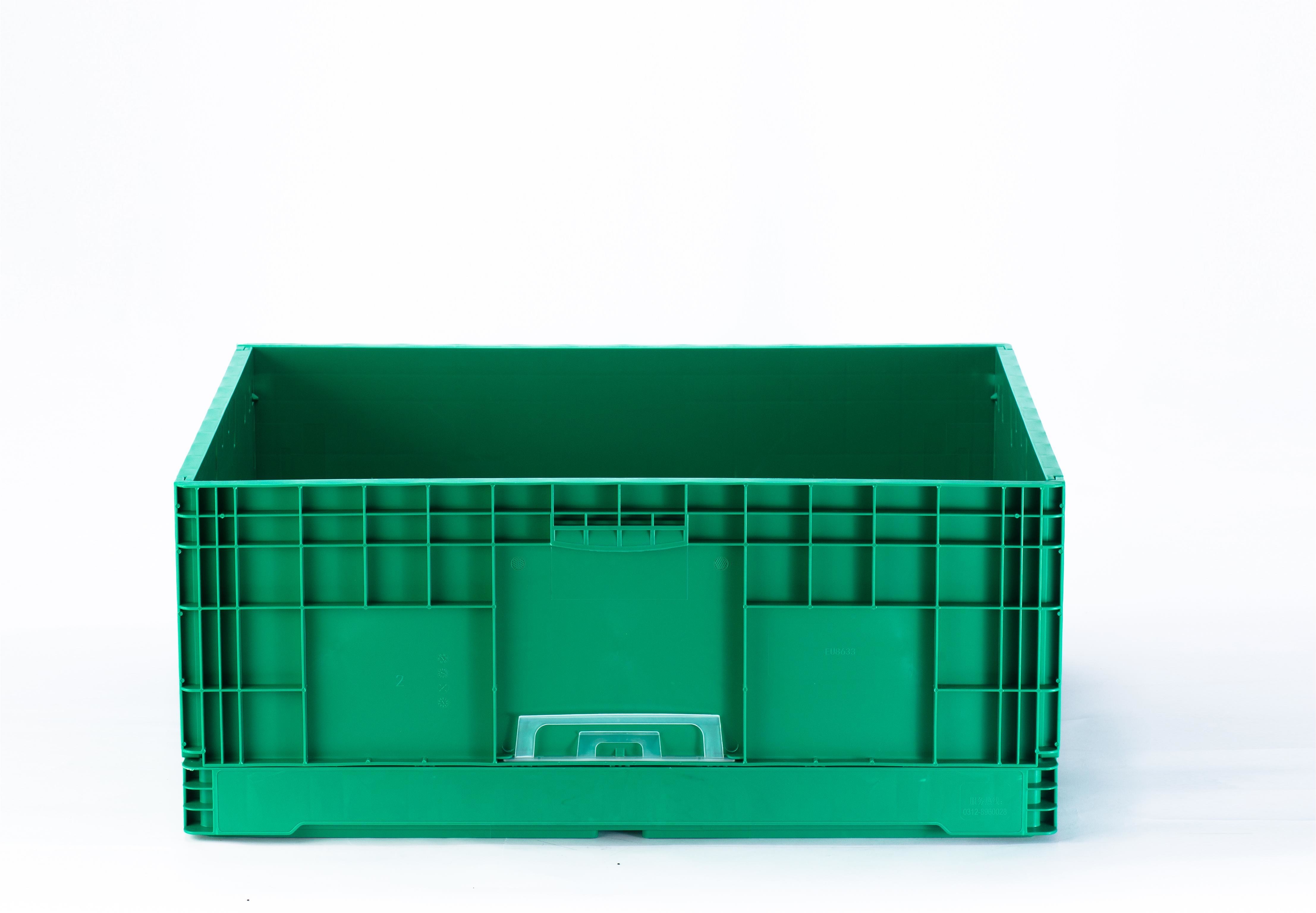 Industrial Storage Tool Crate Heavy Plastic Stackable Turnover Box in Solid Box