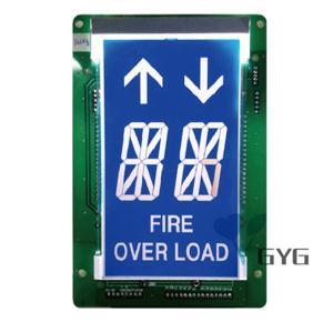 China GVC401A LIFT COMPONENT COP ELEVATOR DISPLAY DC12V DC24V 16 SEGMENT factory