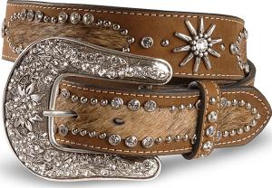 China new western spur conchos cowhide belts for jeans factory