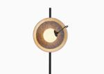 Yellow travertine wooden table lamp bedroom for home decorator interior stone
